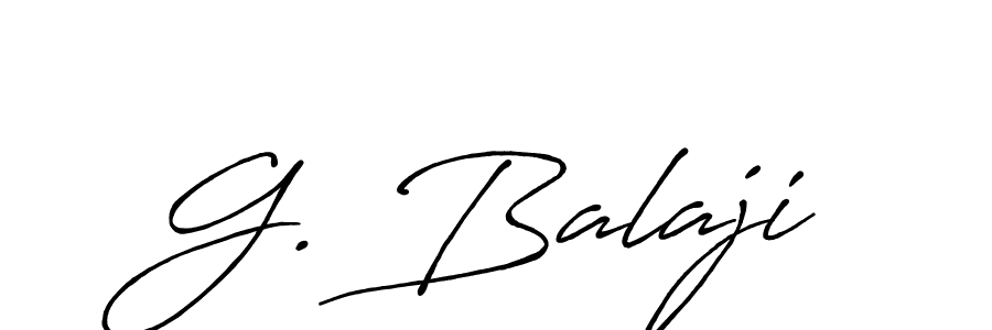 G. Balaji stylish signature style. Best Handwritten Sign (Antro_Vectra_Bolder) for my name. Handwritten Signature Collection Ideas for my name G. Balaji. G. Balaji signature style 7 images and pictures png