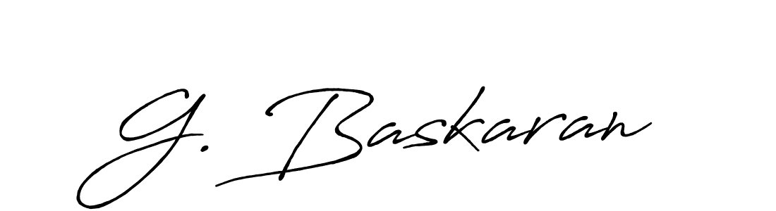 G. Baskaran stylish signature style. Best Handwritten Sign (Antro_Vectra_Bolder) for my name. Handwritten Signature Collection Ideas for my name G. Baskaran. G. Baskaran signature style 7 images and pictures png