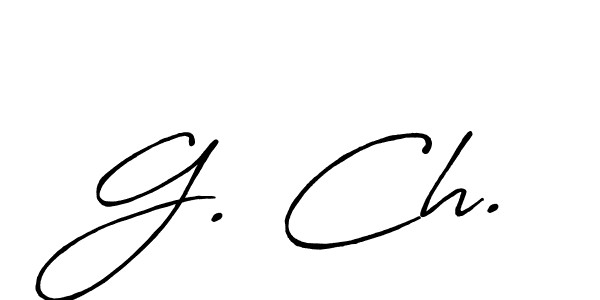 Design your own signature with our free online signature maker. With this signature software, you can create a handwritten (Antro_Vectra_Bolder) signature for name G. Ch.. G. Ch. signature style 7 images and pictures png