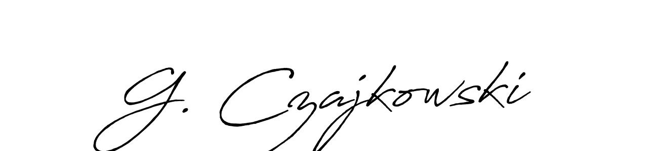 This is the best signature style for the G. Czajkowski name. Also you like these signature font (Antro_Vectra_Bolder). Mix name signature. G. Czajkowski signature style 7 images and pictures png