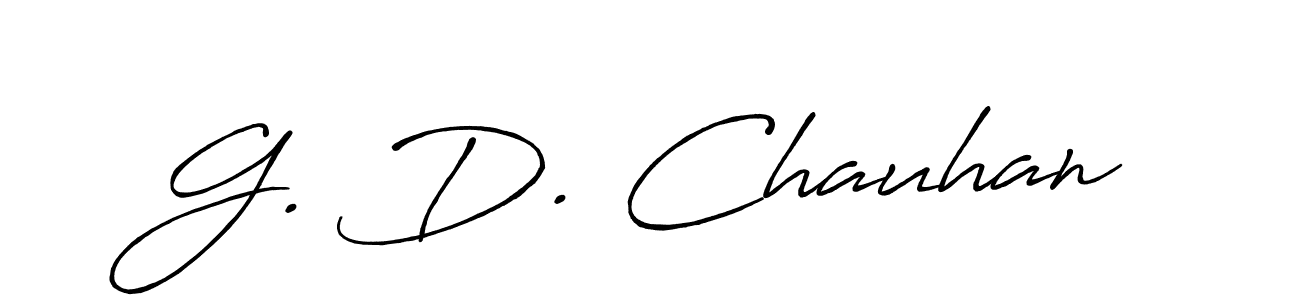 if you are searching for the best signature style for your name G. D. Chauhan. so please give up your signature search. here we have designed multiple signature styles  using Antro_Vectra_Bolder. G. D. Chauhan signature style 7 images and pictures png