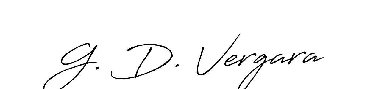 This is the best signature style for the G. D. Vergara name. Also you like these signature font (Antro_Vectra_Bolder). Mix name signature. G. D. Vergara signature style 7 images and pictures png