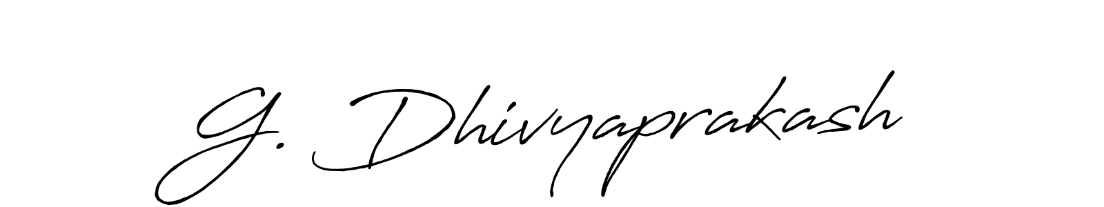 Also we have G. Dhivyaprakash name is the best signature style. Create professional handwritten signature collection using Antro_Vectra_Bolder autograph style. G. Dhivyaprakash signature style 7 images and pictures png