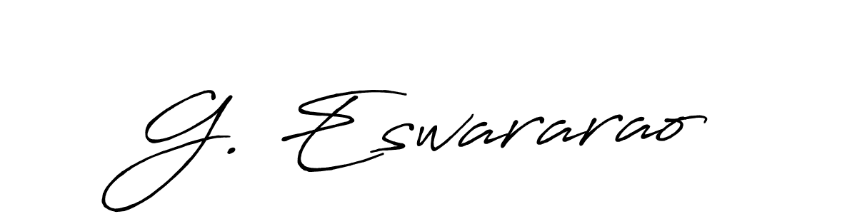 if you are searching for the best signature style for your name G. Eswararao. so please give up your signature search. here we have designed multiple signature styles  using Antro_Vectra_Bolder. G. Eswararao signature style 7 images and pictures png