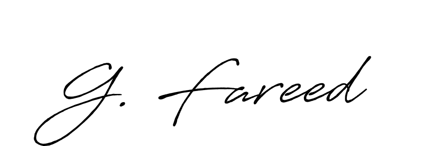 Design your own signature with our free online signature maker. With this signature software, you can create a handwritten (Antro_Vectra_Bolder) signature for name G. Fareed. G. Fareed signature style 7 images and pictures png