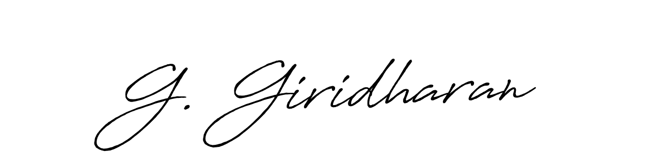 if you are searching for the best signature style for your name G. Giridharan. so please give up your signature search. here we have designed multiple signature styles  using Antro_Vectra_Bolder. G. Giridharan signature style 7 images and pictures png