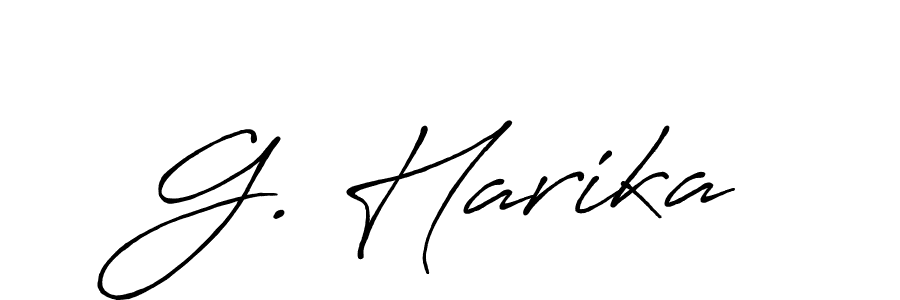 It looks lik you need a new signature style for name G. Harika. Design unique handwritten (Antro_Vectra_Bolder) signature with our free signature maker in just a few clicks. G. Harika signature style 7 images and pictures png