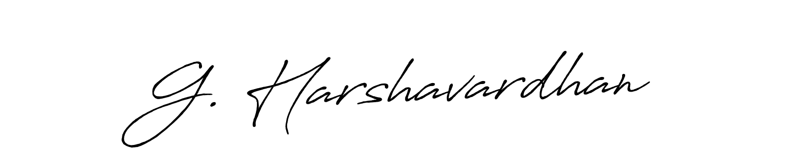 Make a beautiful signature design for name G. Harshavardhan. With this signature (Antro_Vectra_Bolder) style, you can create a handwritten signature for free. G. Harshavardhan signature style 7 images and pictures png