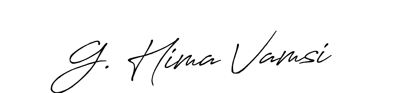 Best and Professional Signature Style for G. Hima Vamsi. Antro_Vectra_Bolder Best Signature Style Collection. G. Hima Vamsi signature style 7 images and pictures png