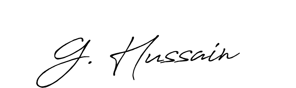 if you are searching for the best signature style for your name G. Hussain. so please give up your signature search. here we have designed multiple signature styles  using Antro_Vectra_Bolder. G. Hussain signature style 7 images and pictures png