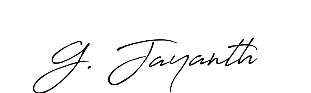 The best way (Antro_Vectra_Bolder) to make a short signature is to pick only two or three words in your name. The name G. Jayanth include a total of six letters. For converting this name. G. Jayanth signature style 7 images and pictures png