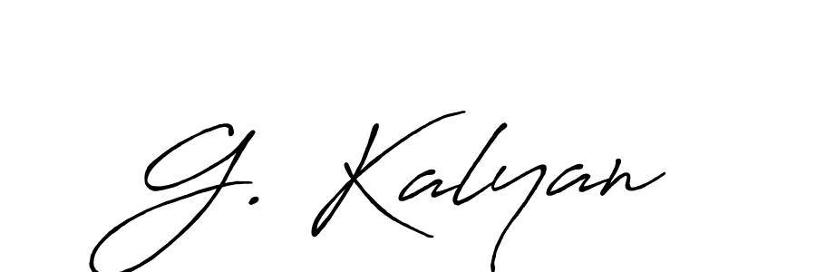 How to make G. Kalyan name signature. Use Antro_Vectra_Bolder style for creating short signs online. This is the latest handwritten sign. G. Kalyan signature style 7 images and pictures png