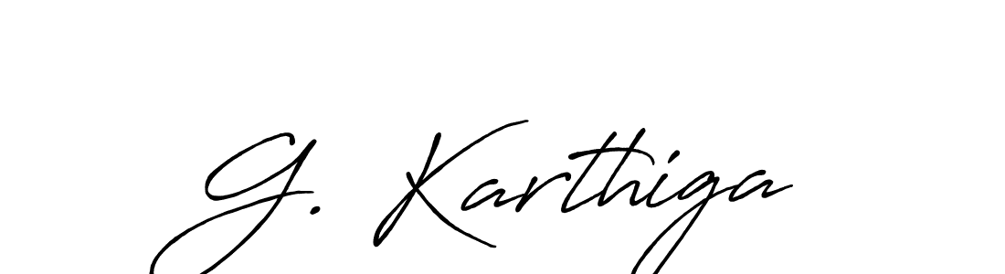 The best way (Antro_Vectra_Bolder) to make a short signature is to pick only two or three words in your name. The name G. Karthiga include a total of six letters. For converting this name. G. Karthiga signature style 7 images and pictures png