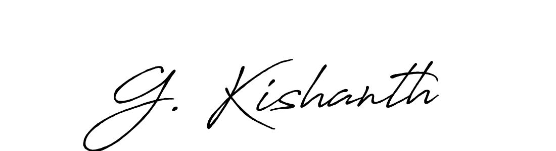 This is the best signature style for the G. Kishanth name. Also you like these signature font (Antro_Vectra_Bolder). Mix name signature. G. Kishanth signature style 7 images and pictures png