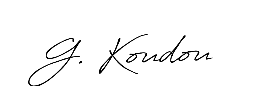 This is the best signature style for the G. Koudou name. Also you like these signature font (Antro_Vectra_Bolder). Mix name signature. G. Koudou signature style 7 images and pictures png