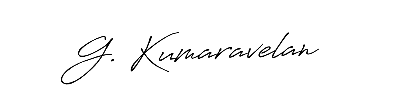 G. Kumaravelan stylish signature style. Best Handwritten Sign (Antro_Vectra_Bolder) for my name. Handwritten Signature Collection Ideas for my name G. Kumaravelan. G. Kumaravelan signature style 7 images and pictures png