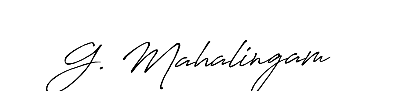 The best way (Antro_Vectra_Bolder) to make a short signature is to pick only two or three words in your name. The name G. Mahalingam include a total of six letters. For converting this name. G. Mahalingam signature style 7 images and pictures png