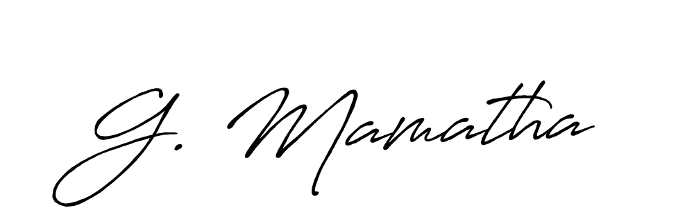 It looks lik you need a new signature style for name G. Mamatha. Design unique handwritten (Antro_Vectra_Bolder) signature with our free signature maker in just a few clicks. G. Mamatha signature style 7 images and pictures png