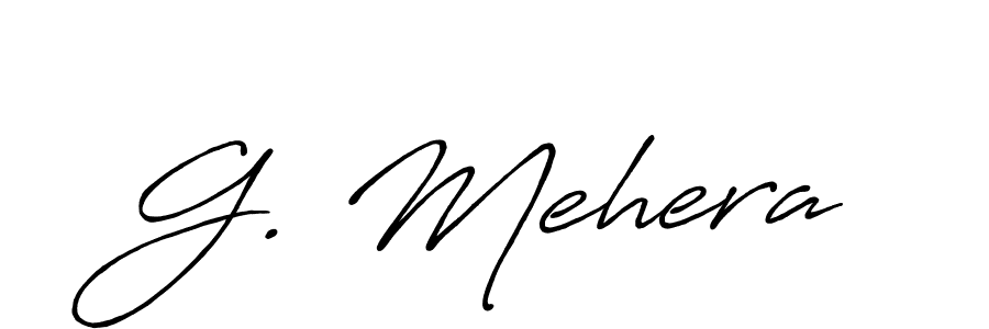 Also You can easily find your signature by using the search form. We will create G. Mehera name handwritten signature images for you free of cost using Antro_Vectra_Bolder sign style. G. Mehera signature style 7 images and pictures png