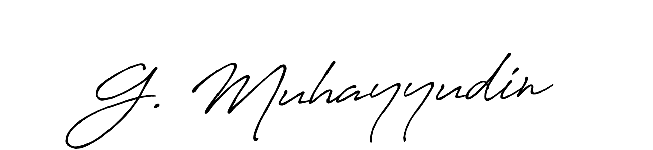 How to make G. Muhayyudin signature? Antro_Vectra_Bolder is a professional autograph style. Create handwritten signature for G. Muhayyudin name. G. Muhayyudin signature style 7 images and pictures png