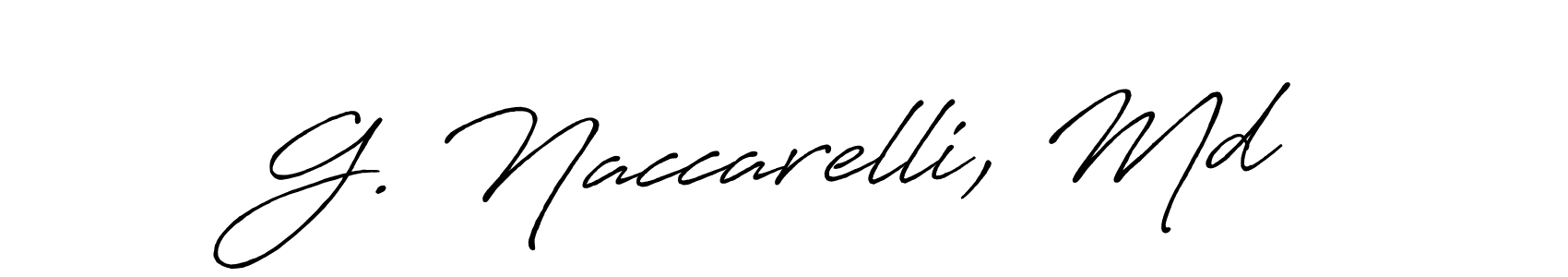 How to make G. Naccarelli, Md signature? Antro_Vectra_Bolder is a professional autograph style. Create handwritten signature for G. Naccarelli, Md name. G. Naccarelli, Md signature style 7 images and pictures png