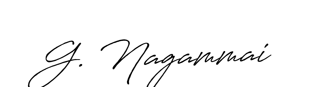 Use a signature maker to create a handwritten signature online. With this signature software, you can design (Antro_Vectra_Bolder) your own signature for name G. Nagammai. G. Nagammai signature style 7 images and pictures png