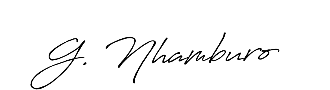 You can use this online signature creator to create a handwritten signature for the name G. Nhamburo. This is the best online autograph maker. G. Nhamburo signature style 7 images and pictures png