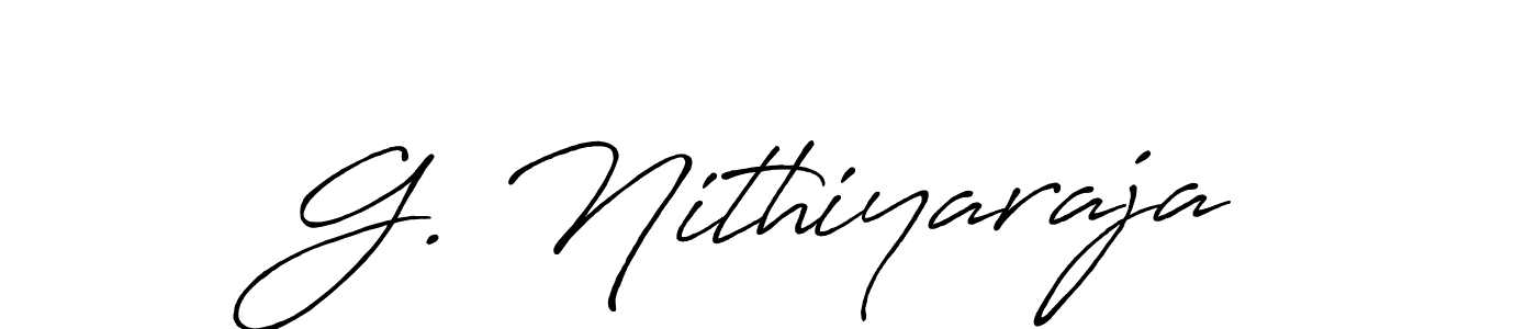 Use a signature maker to create a handwritten signature online. With this signature software, you can design (Antro_Vectra_Bolder) your own signature for name G. Nithiyaraja. G. Nithiyaraja signature style 7 images and pictures png