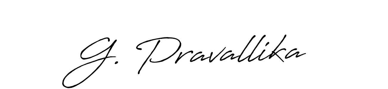 You should practise on your own different ways (Antro_Vectra_Bolder) to write your name (G. Pravallika) in signature. don't let someone else do it for you. G. Pravallika signature style 7 images and pictures png