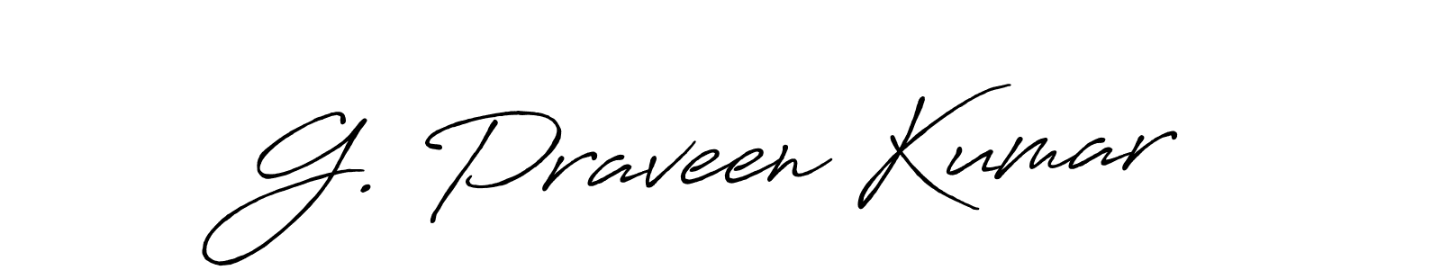 How to make G. Praveen Kumar signature? Antro_Vectra_Bolder is a professional autograph style. Create handwritten signature for G. Praveen Kumar name. G. Praveen Kumar signature style 7 images and pictures png