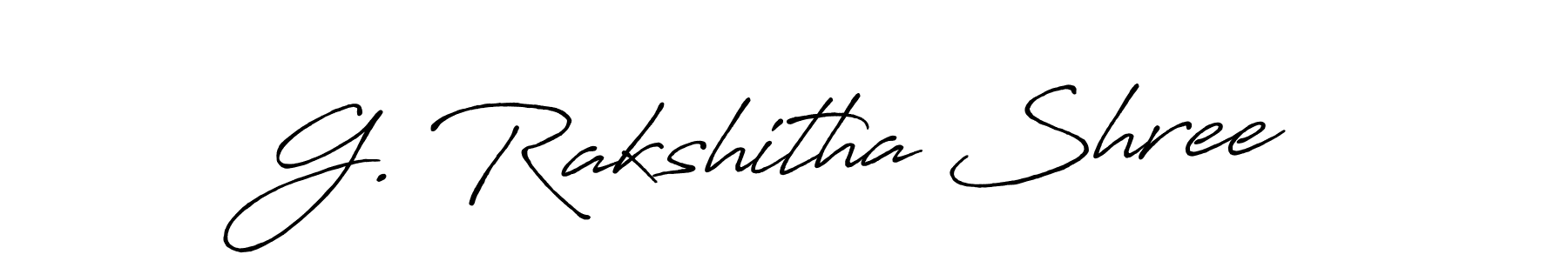 Also we have G. Rakshitha Shree name is the best signature style. Create professional handwritten signature collection using Antro_Vectra_Bolder autograph style. G. Rakshitha Shree signature style 7 images and pictures png