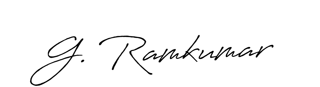 if you are searching for the best signature style for your name G. Ramkumar. so please give up your signature search. here we have designed multiple signature styles  using Antro_Vectra_Bolder. G. Ramkumar signature style 7 images and pictures png