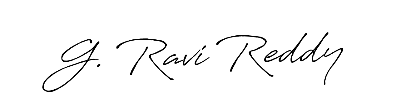 The best way (Antro_Vectra_Bolder) to make a short signature is to pick only two or three words in your name. The name G. Ravi Reddy include a total of six letters. For converting this name. G. Ravi Reddy signature style 7 images and pictures png