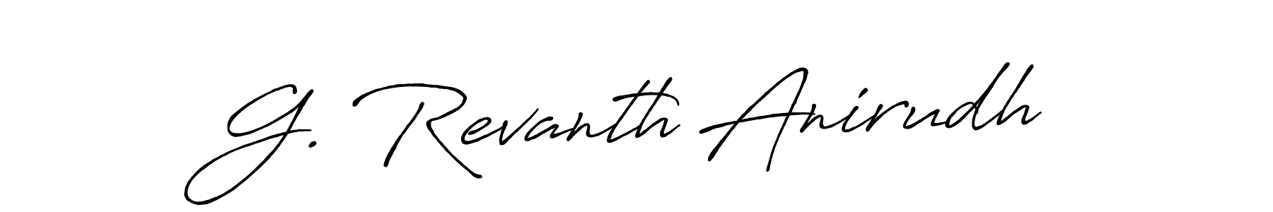 G. Revanth Anirudh stylish signature style. Best Handwritten Sign (Antro_Vectra_Bolder) for my name. Handwritten Signature Collection Ideas for my name G. Revanth Anirudh. G. Revanth Anirudh signature style 7 images and pictures png