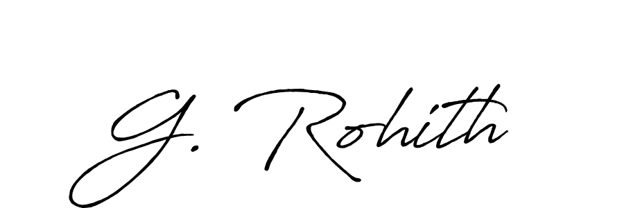 Create a beautiful signature design for name G. Rohith. With this signature (Antro_Vectra_Bolder) fonts, you can make a handwritten signature for free. G. Rohith signature style 7 images and pictures png