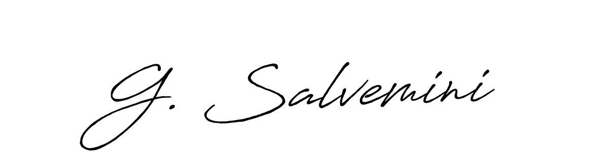 How to make G. Salvemini name signature. Use Antro_Vectra_Bolder style for creating short signs online. This is the latest handwritten sign. G. Salvemini signature style 7 images and pictures png