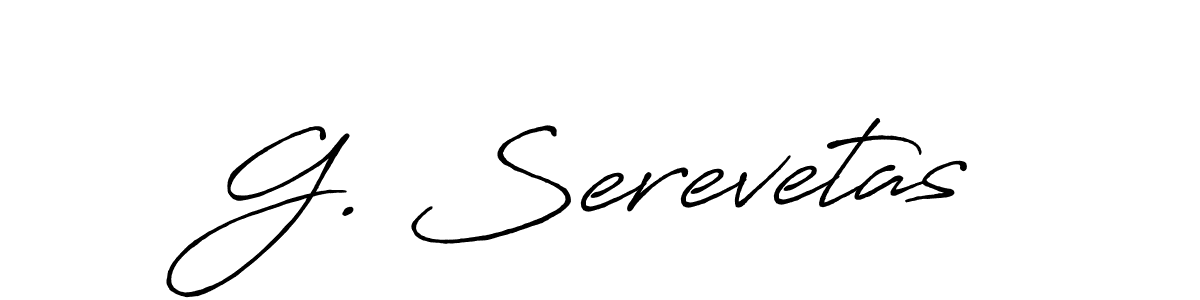 Best and Professional Signature Style for G. Serevetas. Antro_Vectra_Bolder Best Signature Style Collection. G. Serevetas signature style 7 images and pictures png