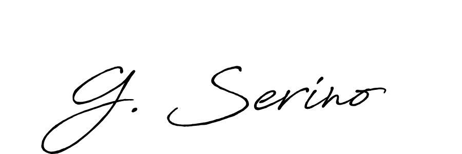 How to Draw G. Serino signature style? Antro_Vectra_Bolder is a latest design signature styles for name G. Serino. G. Serino signature style 7 images and pictures png