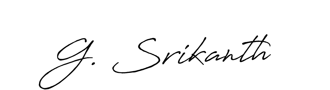 G. Srikanth stylish signature style. Best Handwritten Sign (Antro_Vectra_Bolder) for my name. Handwritten Signature Collection Ideas for my name G. Srikanth. G. Srikanth signature style 7 images and pictures png