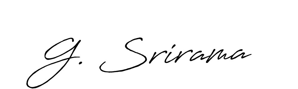 How to make G. Srirama signature? Antro_Vectra_Bolder is a professional autograph style. Create handwritten signature for G. Srirama name. G. Srirama signature style 7 images and pictures png
