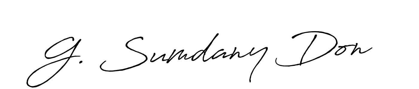 Best and Professional Signature Style for G. Sumdany Don. Antro_Vectra_Bolder Best Signature Style Collection. G. Sumdany Don signature style 7 images and pictures png