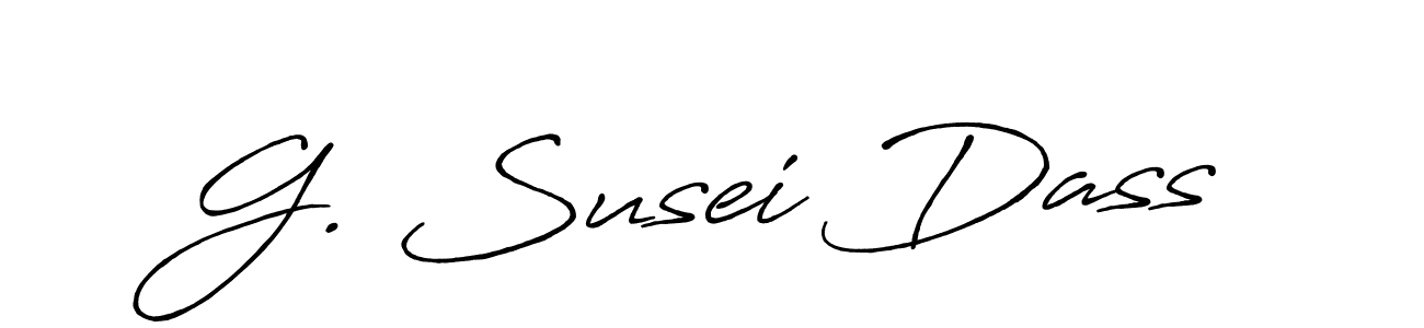 Create a beautiful signature design for name G. Susei Dass. With this signature (Antro_Vectra_Bolder) fonts, you can make a handwritten signature for free. G. Susei Dass signature style 7 images and pictures png