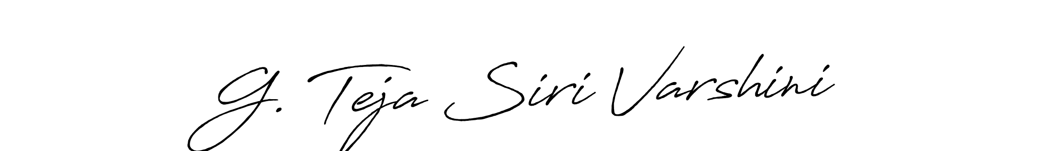 if you are searching for the best signature style for your name G. Teja Siri Varshini. so please give up your signature search. here we have designed multiple signature styles  using Antro_Vectra_Bolder. G. Teja Siri Varshini signature style 7 images and pictures png