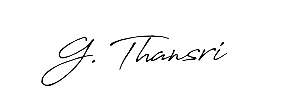 It looks lik you need a new signature style for name G. Thansri. Design unique handwritten (Antro_Vectra_Bolder) signature with our free signature maker in just a few clicks. G. Thansri signature style 7 images and pictures png