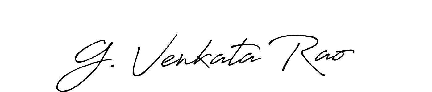 Design your own signature with our free online signature maker. With this signature software, you can create a handwritten (Antro_Vectra_Bolder) signature for name G. Venkata Rao. G. Venkata Rao signature style 7 images and pictures png