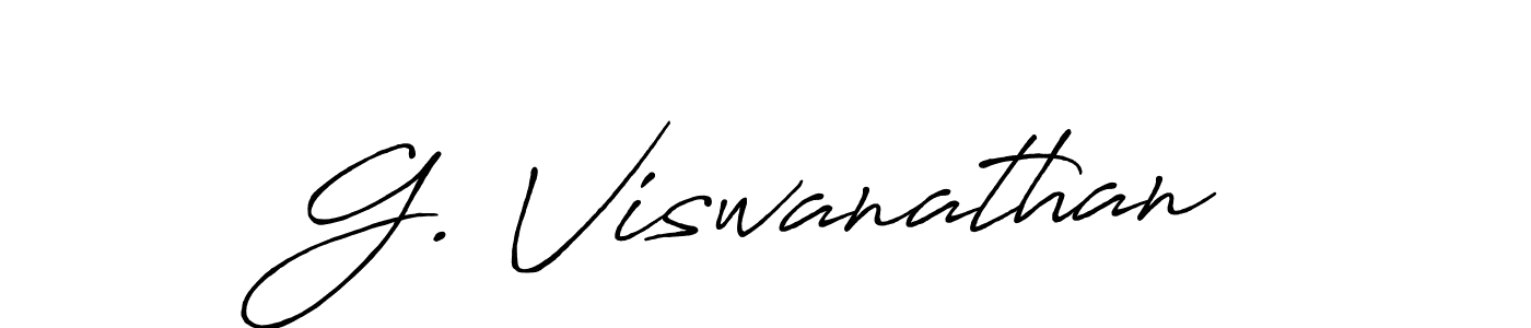 G. Viswanathan stylish signature style. Best Handwritten Sign (Antro_Vectra_Bolder) for my name. Handwritten Signature Collection Ideas for my name G. Viswanathan. G. Viswanathan signature style 7 images and pictures png