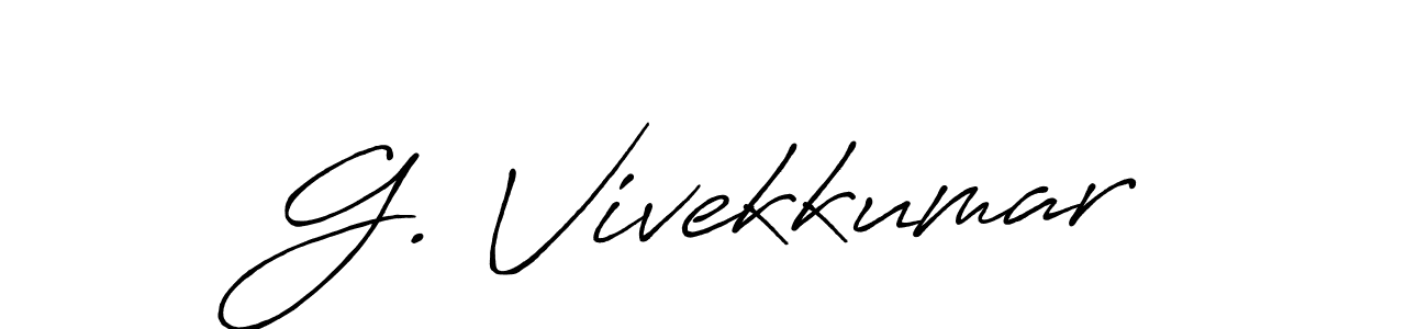 G. Vivekkumar stylish signature style. Best Handwritten Sign (Antro_Vectra_Bolder) for my name. Handwritten Signature Collection Ideas for my name G. Vivekkumar. G. Vivekkumar signature style 7 images and pictures png