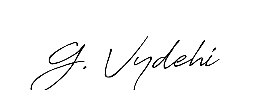 Similarly Antro_Vectra_Bolder is the best handwritten signature design. Signature creator online .You can use it as an online autograph creator for name G. Vydehi. G. Vydehi signature style 7 images and pictures png