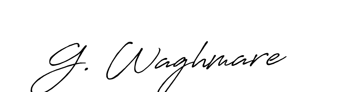 Also we have G. Waghmare name is the best signature style. Create professional handwritten signature collection using Antro_Vectra_Bolder autograph style. G. Waghmare signature style 7 images and pictures png