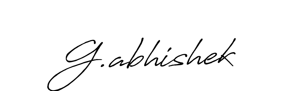 Design your own signature with our free online signature maker. With this signature software, you can create a handwritten (Antro_Vectra_Bolder) signature for name G.abhishek. G.abhishek signature style 7 images and pictures png